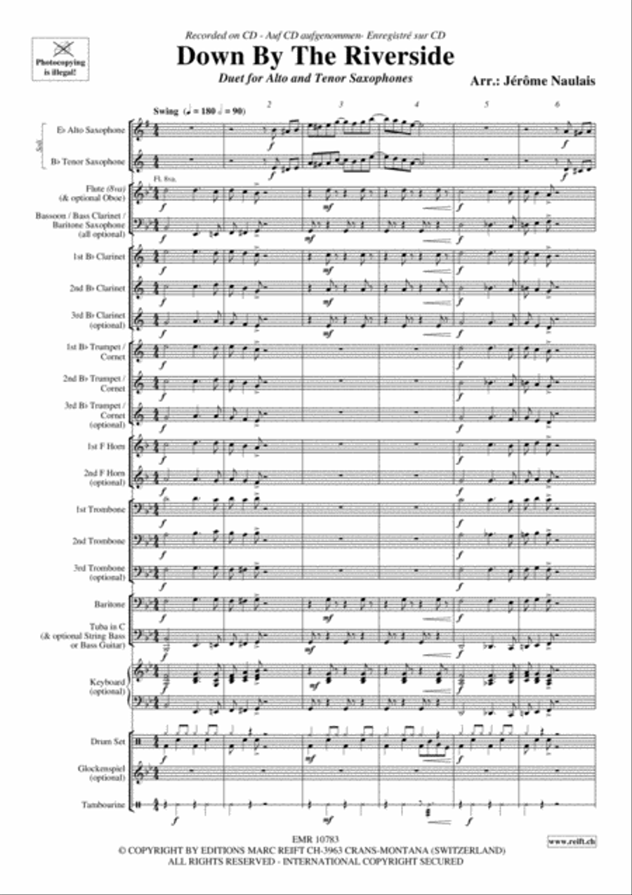 Down By The Riverside Concert Band scores gallery preview page 4