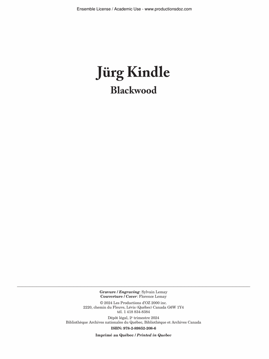 Blackwood Guitar Ensemble scores gallery preview page 1