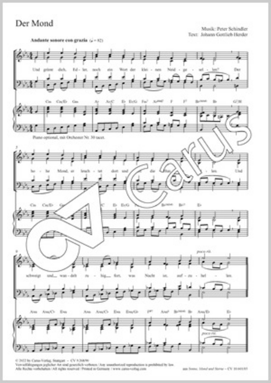 Der Mond 4-Part scores gallery preview page 1