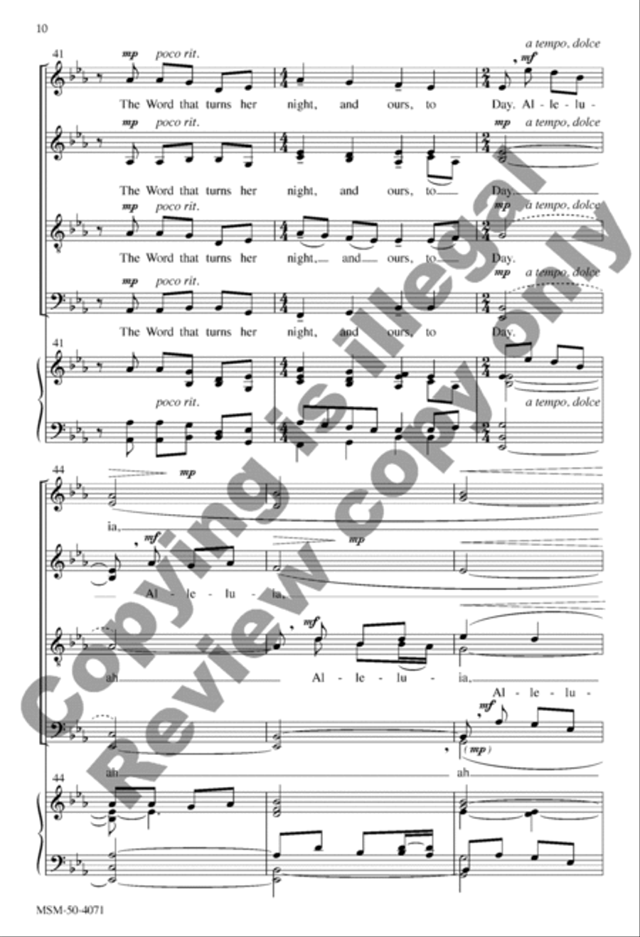 Easter Dawn Divisi scores gallery preview page 10