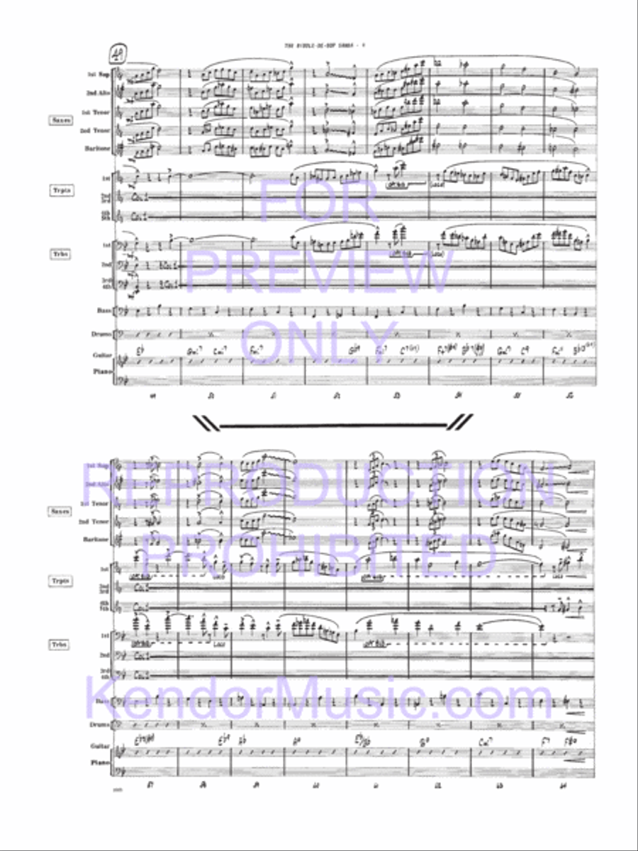 Biddle-De-Bop Samba, The Jazz Ensemble scores gallery preview page 5