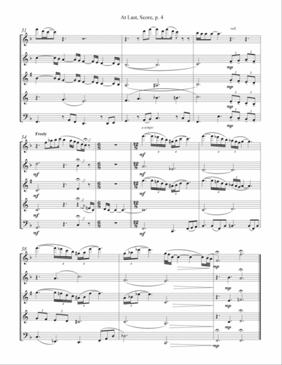 At Last At Last Woodwind Quintet scores gallery preview page 5