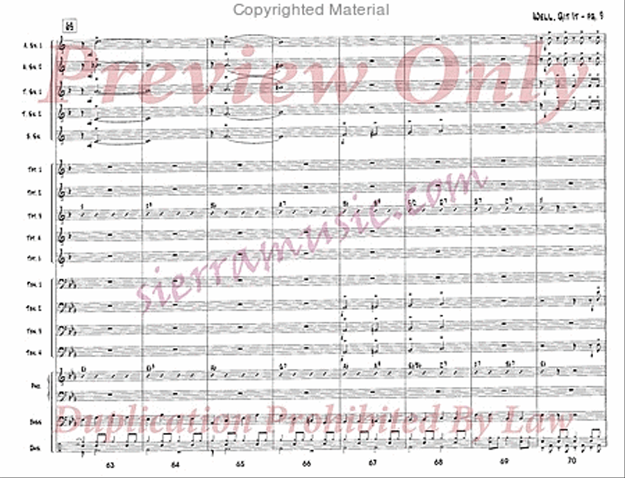 Well, Git It Jazz Ensemble scores gallery preview page 10