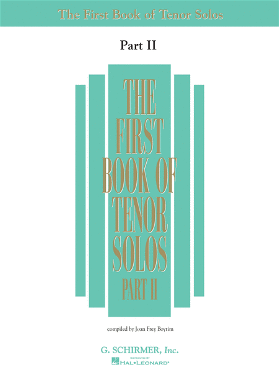The First Book of Tenor Solos - Part II (Book Only) Tenor Voice scores gallery preview page 1