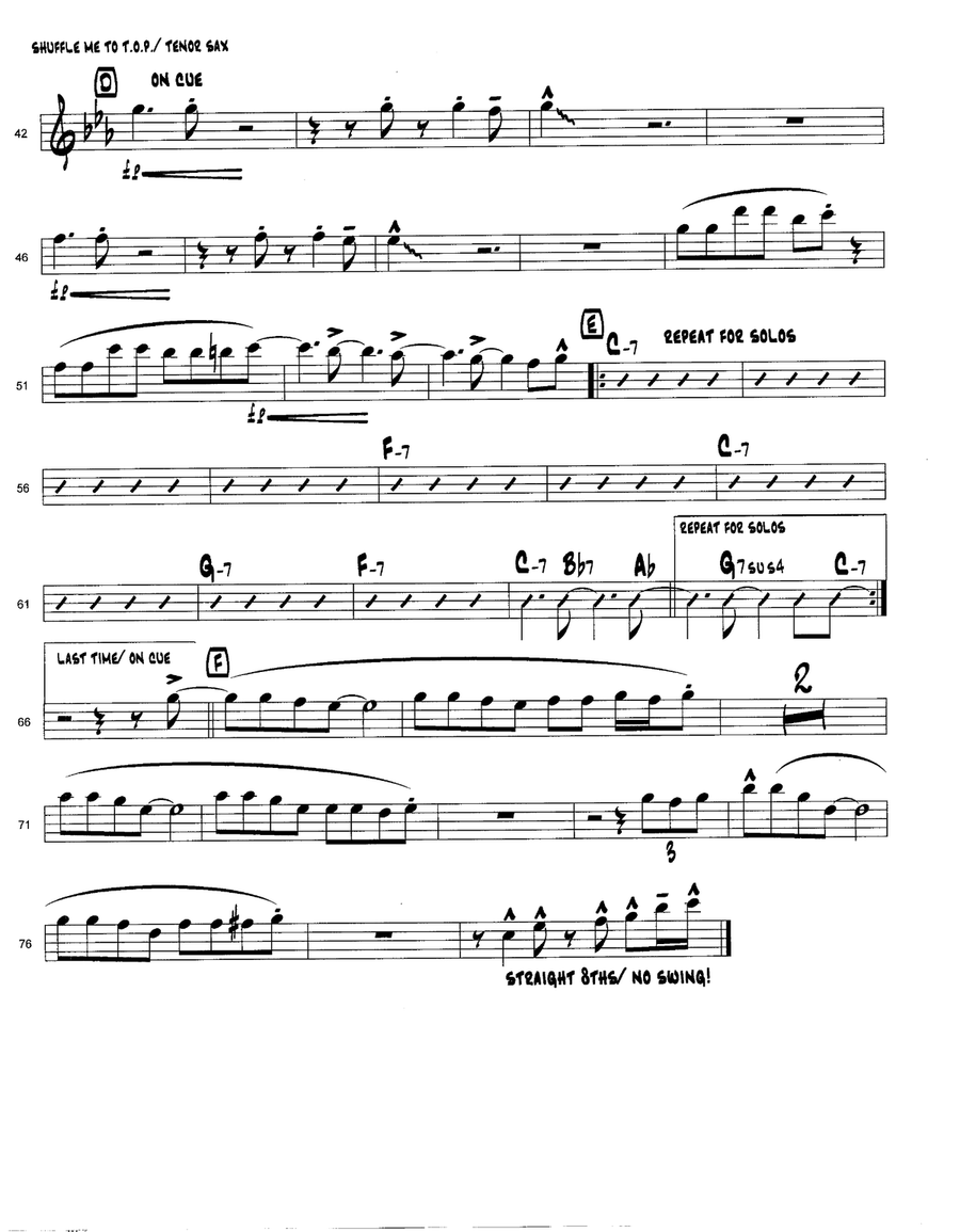 Shuffle Me To The T.O.P. Jazz Ensemble scores gallery preview page 4