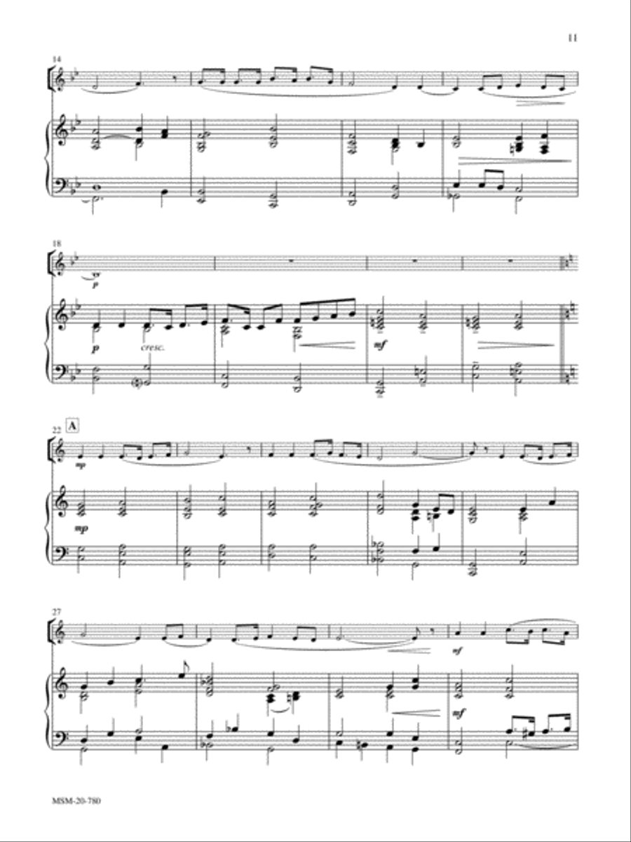 Down by the Riverside Six Songs for Saxophone & Piano Alto Saxophone scores gallery preview page 6