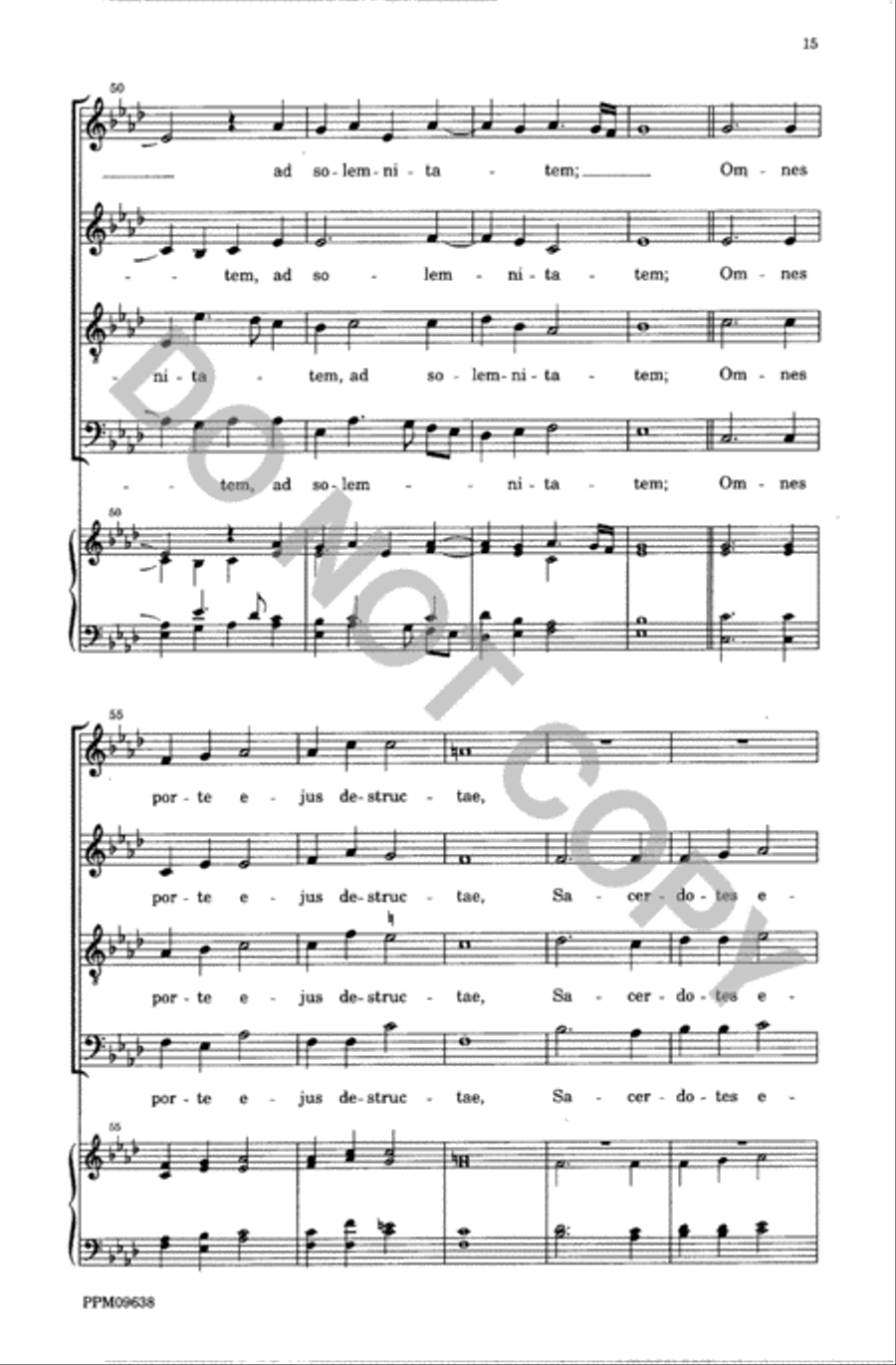 Lamentations of the Prophet Jeremiah 4-Part scores gallery preview page 16