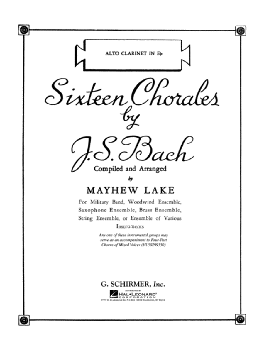 Sixteen Chorales Concert Band scores gallery preview page 1