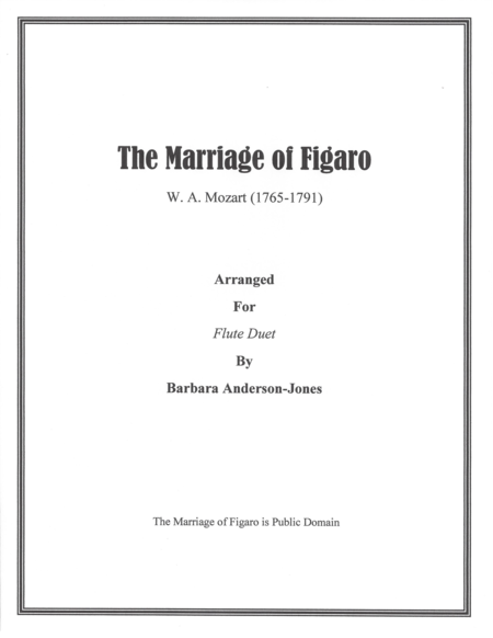 The Marriage of Figaro (Flute Duet) image number null