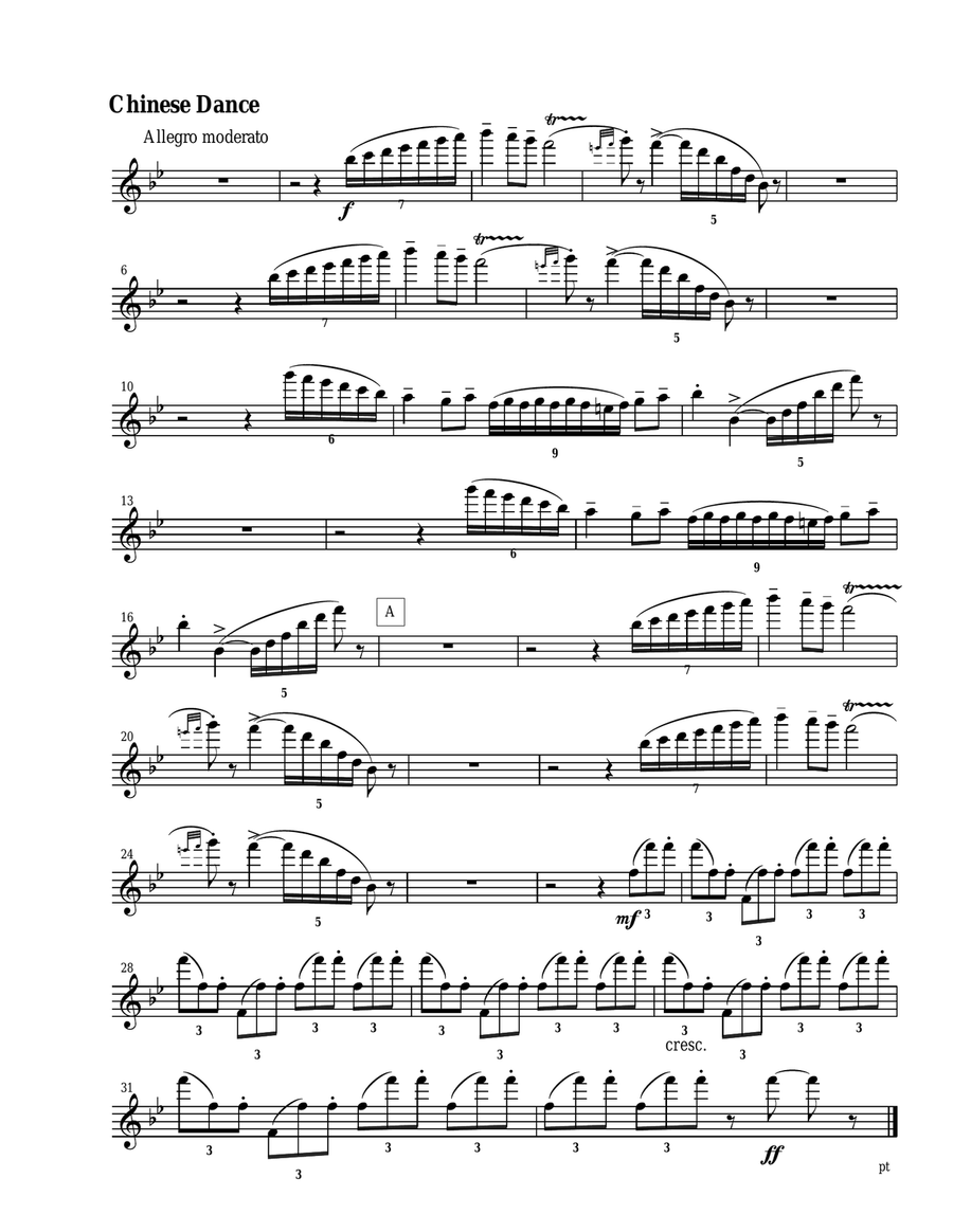 3 Pieces from The Nutcracker for Woodwind Quintet Woodwind Quintet scores gallery preview page 5