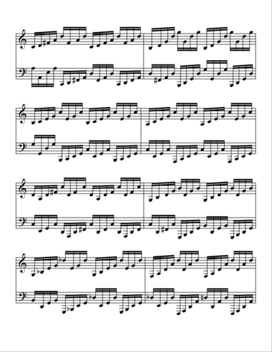 Inventio on a Prelude in C Piano Solo scores gallery preview page 2
