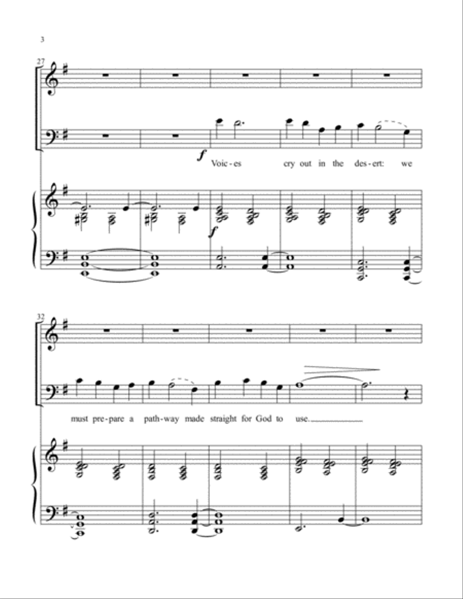 Comfort, Comfort All My People 4-Part scores gallery preview page 4