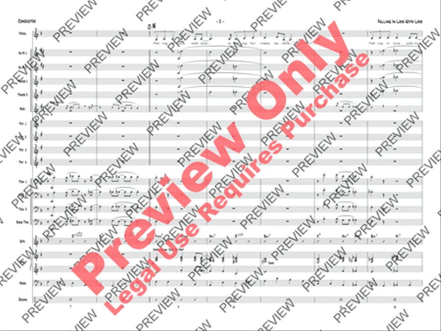 Falling in Love with Love Jazz Ensemble scores gallery preview page 33