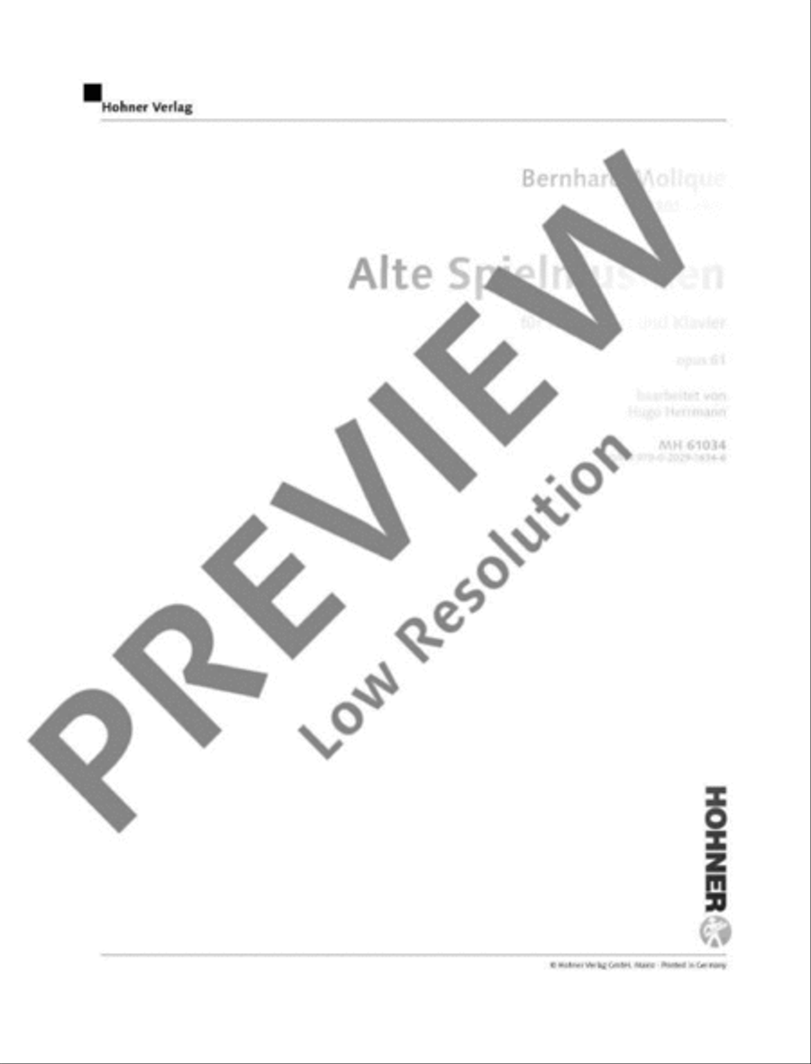 Alte Spielmusiken Piano Accompaniment scores gallery preview page 2