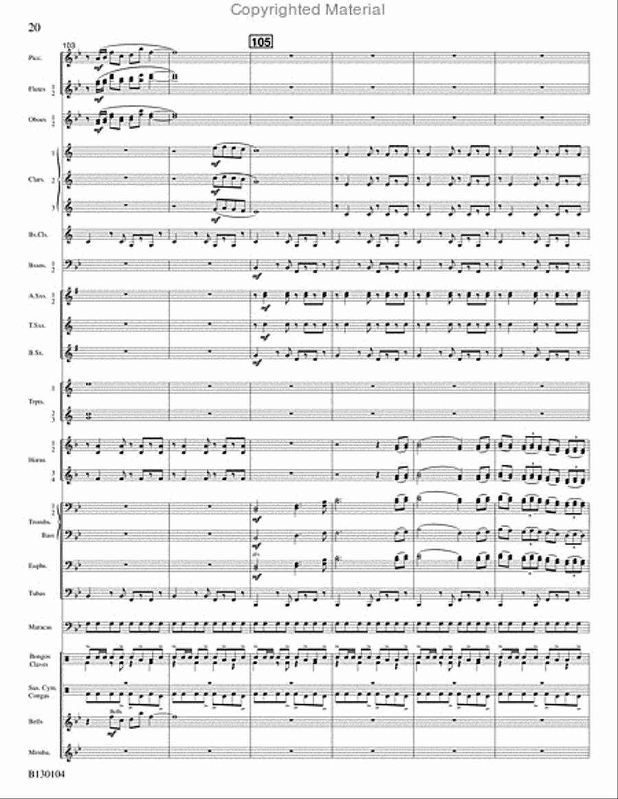 La Fiesta de San Antonio La Fiesta de San Antonio Concert Band scores gallery preview page 21