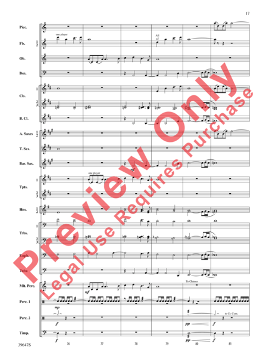 Oak Island Odyssey Concert Band scores gallery preview page 18