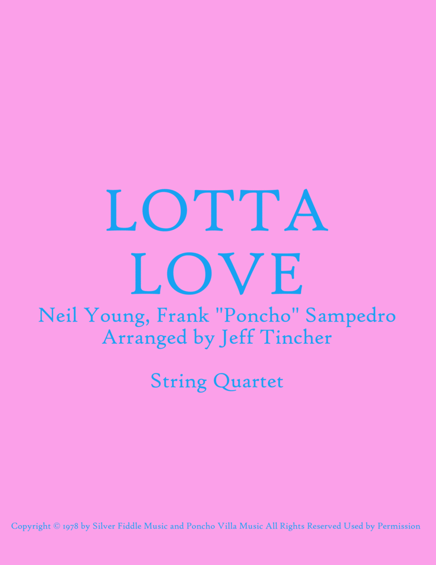 Lotta Love String Quartet scores gallery preview page 1
