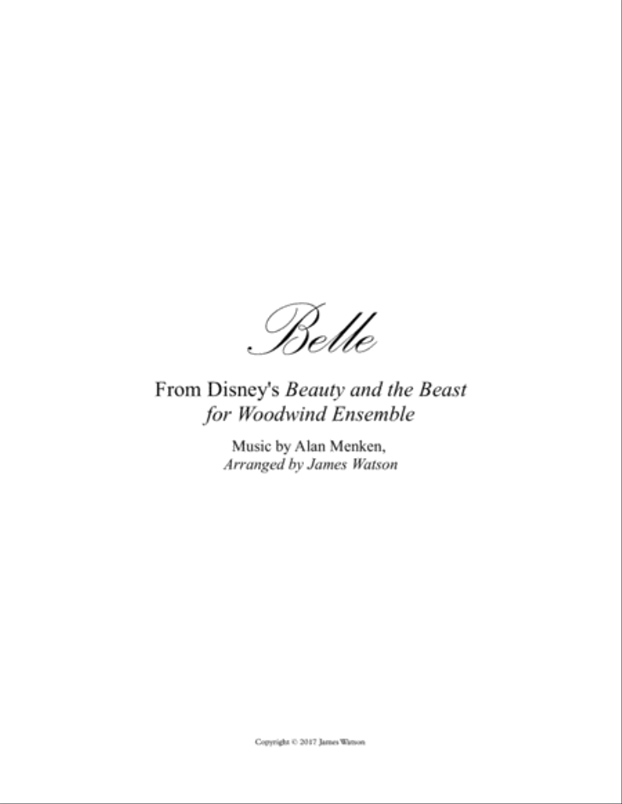 Belle Woodwind Quintet scores gallery preview page 1
