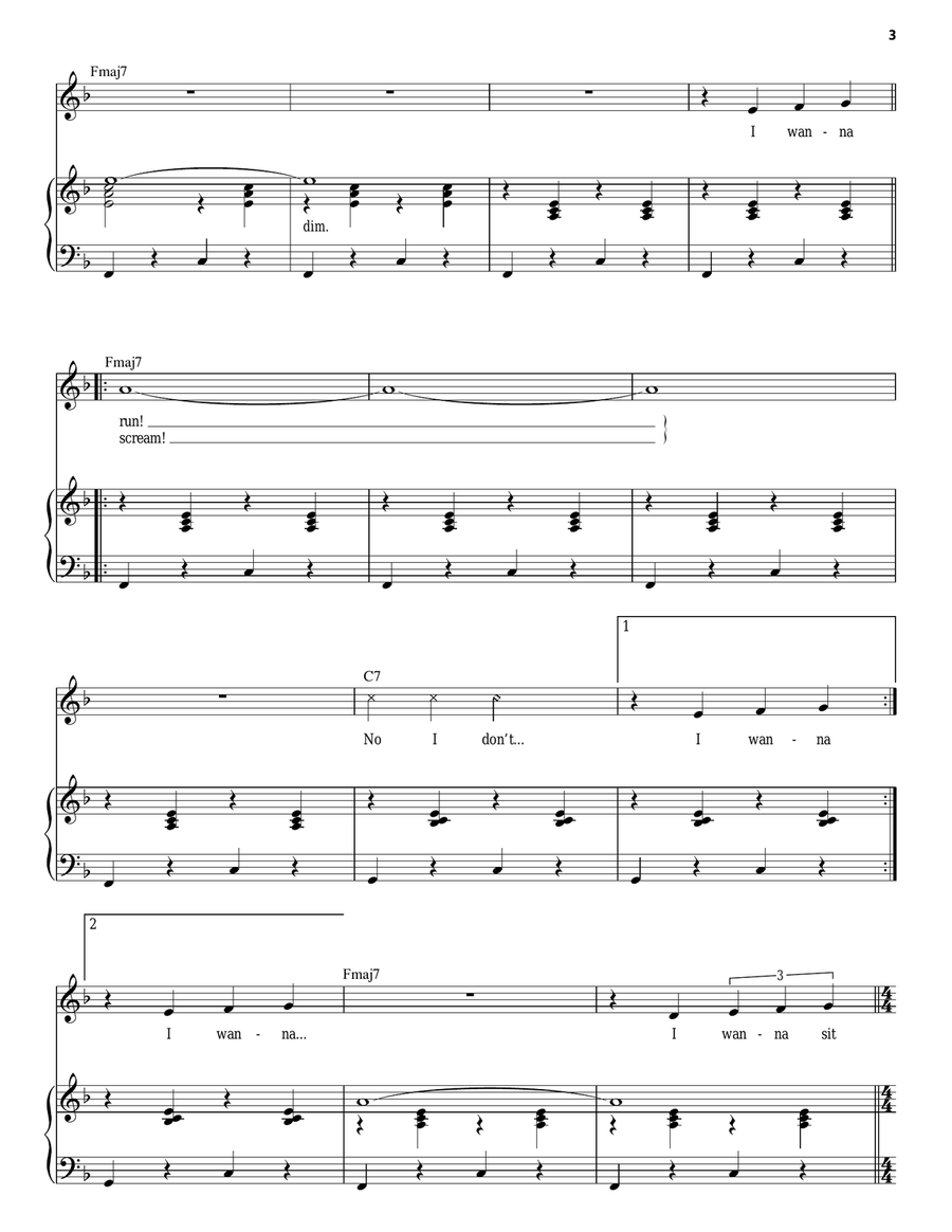 A Quiet Thing Piano, Vocal scores gallery preview page 3