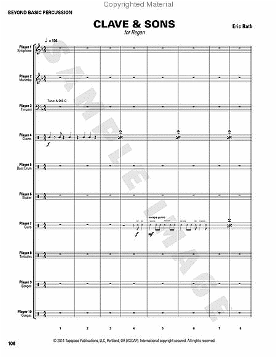 Beyond Basic Percussion Percussion scores gallery preview page 83