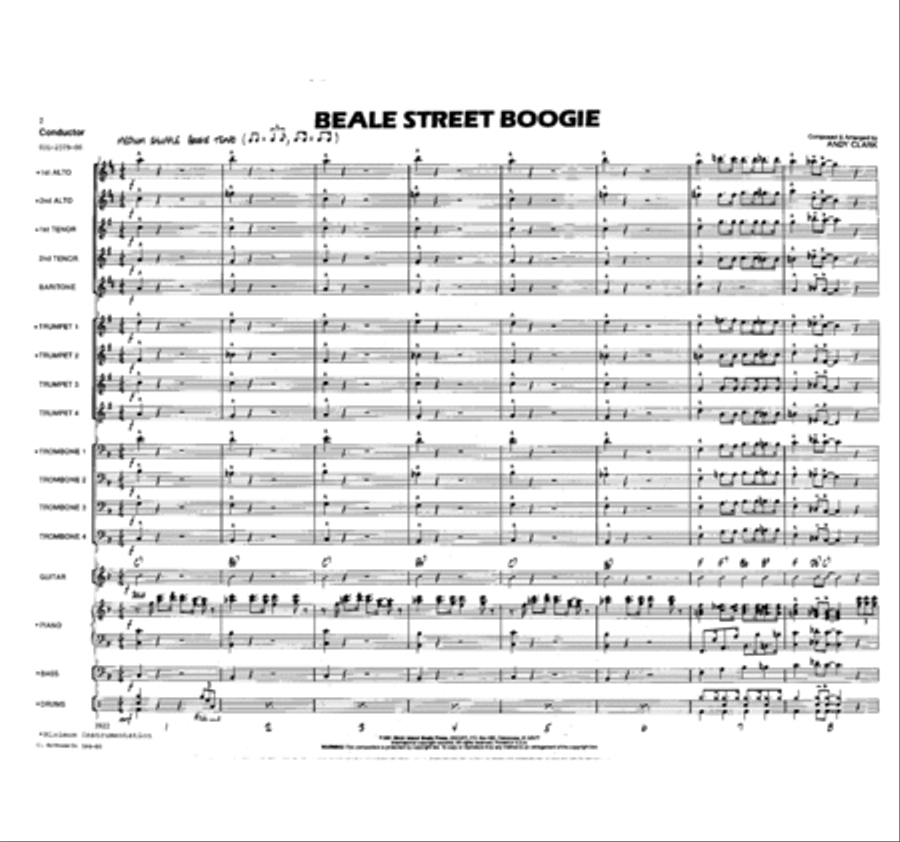 Beale Street Boogie Beale Street Boogie Jazz Ensemble scores gallery preview page 2