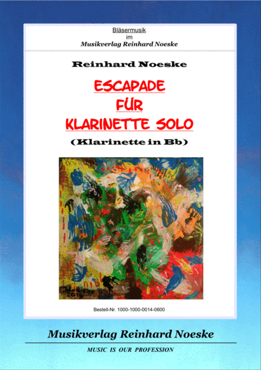 Escapade für Klarinette solo Clarinet Solo scores gallery preview page 1