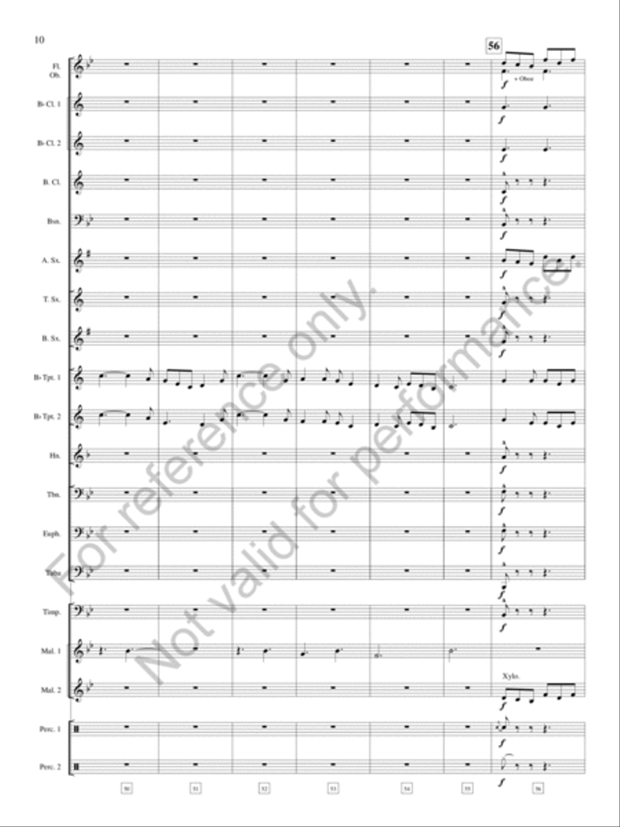 Legend of the Silver Knight Concert Band scores gallery preview page 11