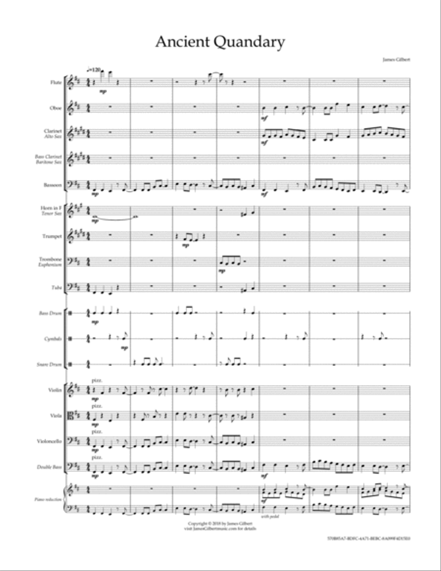 Ancient Quandary Full Orchestra scores gallery preview page 2
