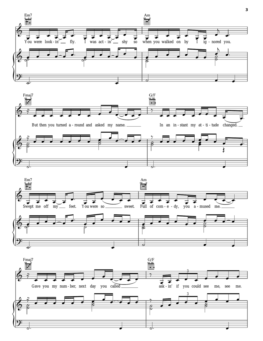 You've Changed Piano, Vocal, Guitar scores gallery preview page 3