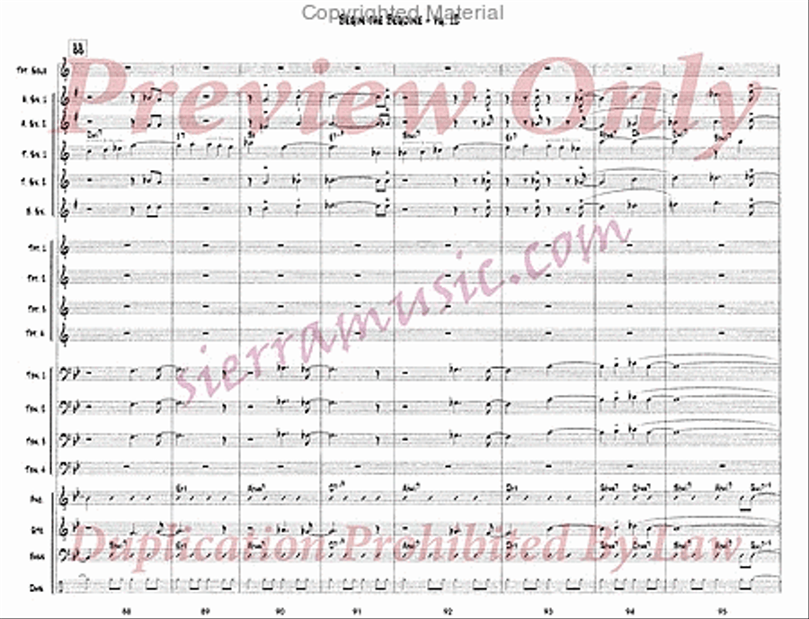 Begin the Beguine (for Doc) Jazz Ensemble scores gallery preview page 13