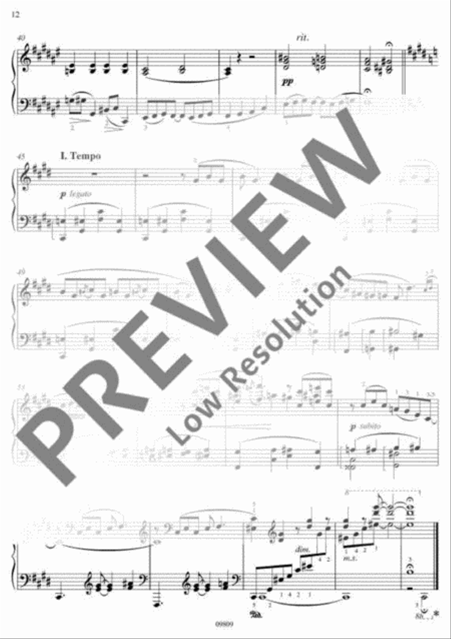 3 Preludes Piano Solo scores gallery preview page 13