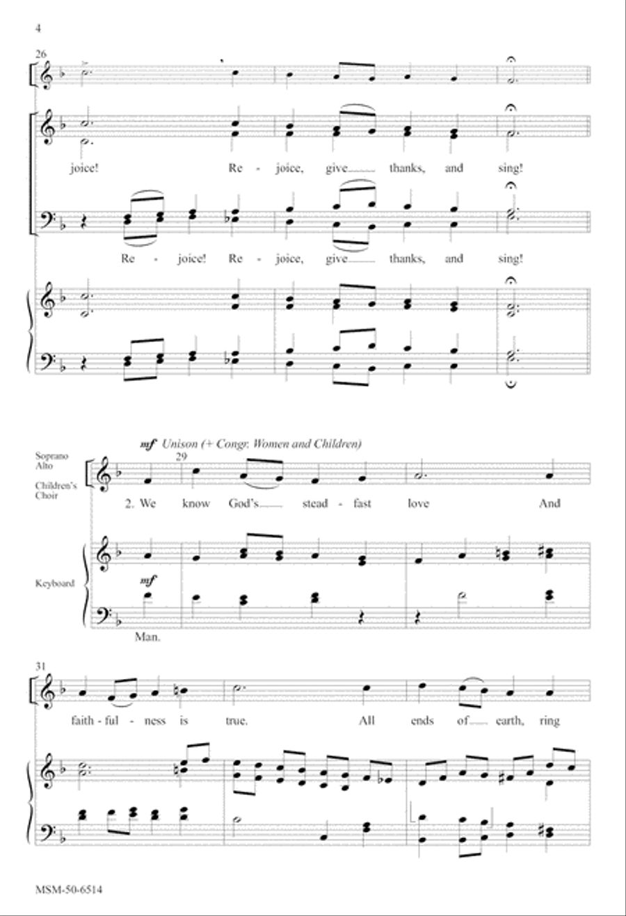 Break Forth in Joyous Song 4-Part scores gallery preview page 5