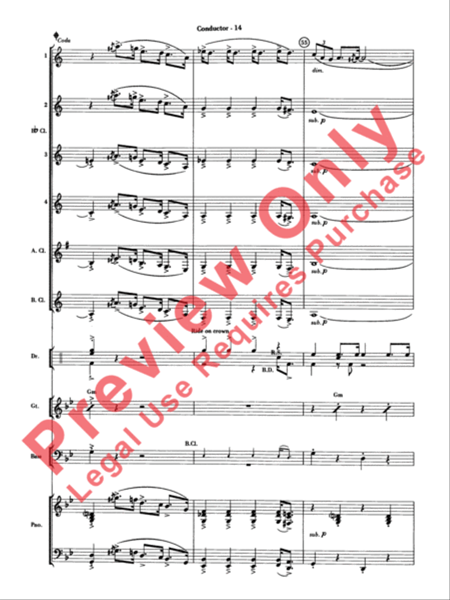 The Pink Panther Clarinet Choir scores gallery preview page 15