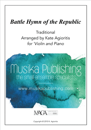 Battle Hymn of the Republic - Jazz Arrangement - for Violin and Piano