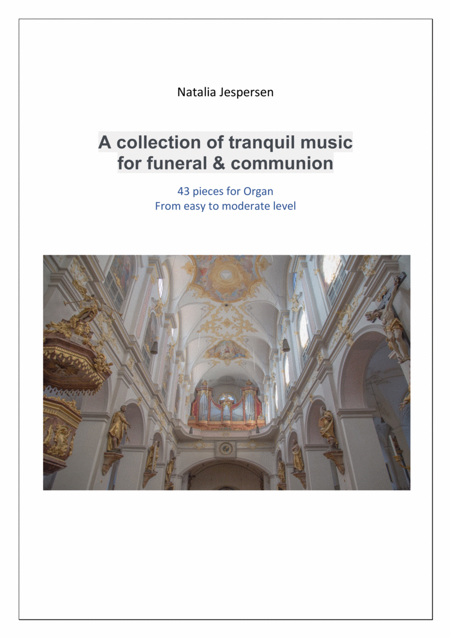 A collection of tranquil music for funeral & communion Organ Solo scores gallery preview page 1