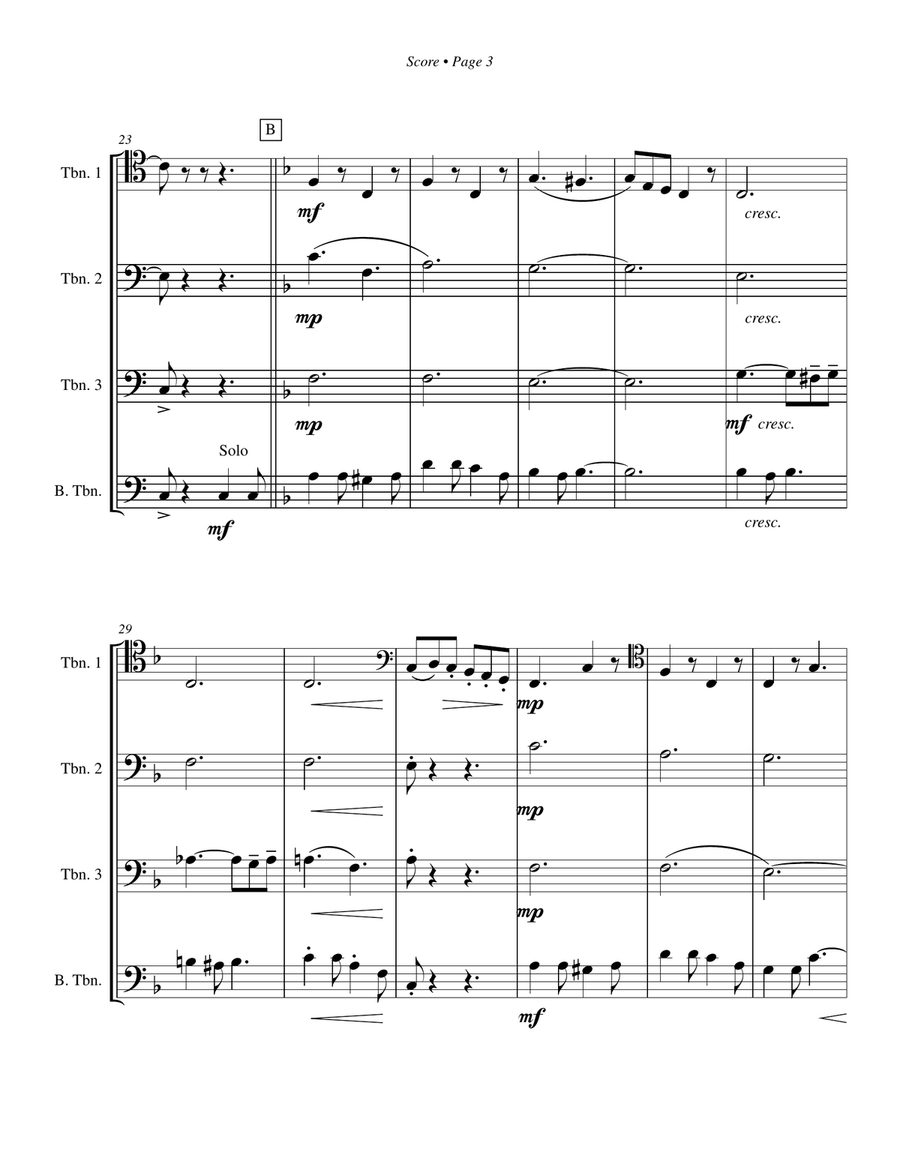 Seventy Six Trombones Trombone scores gallery preview page 4