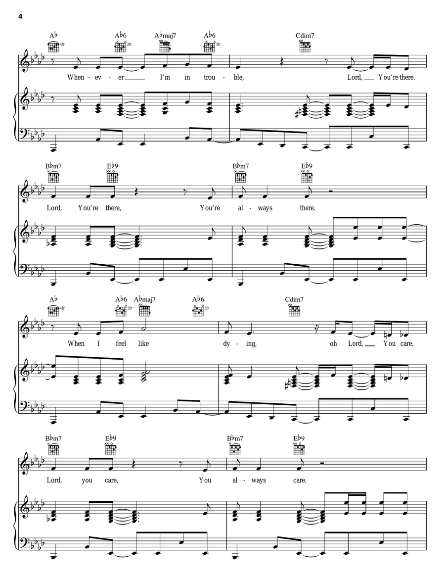 Nobody Else Like You Piano, Vocal, Guitar scores gallery preview page 4