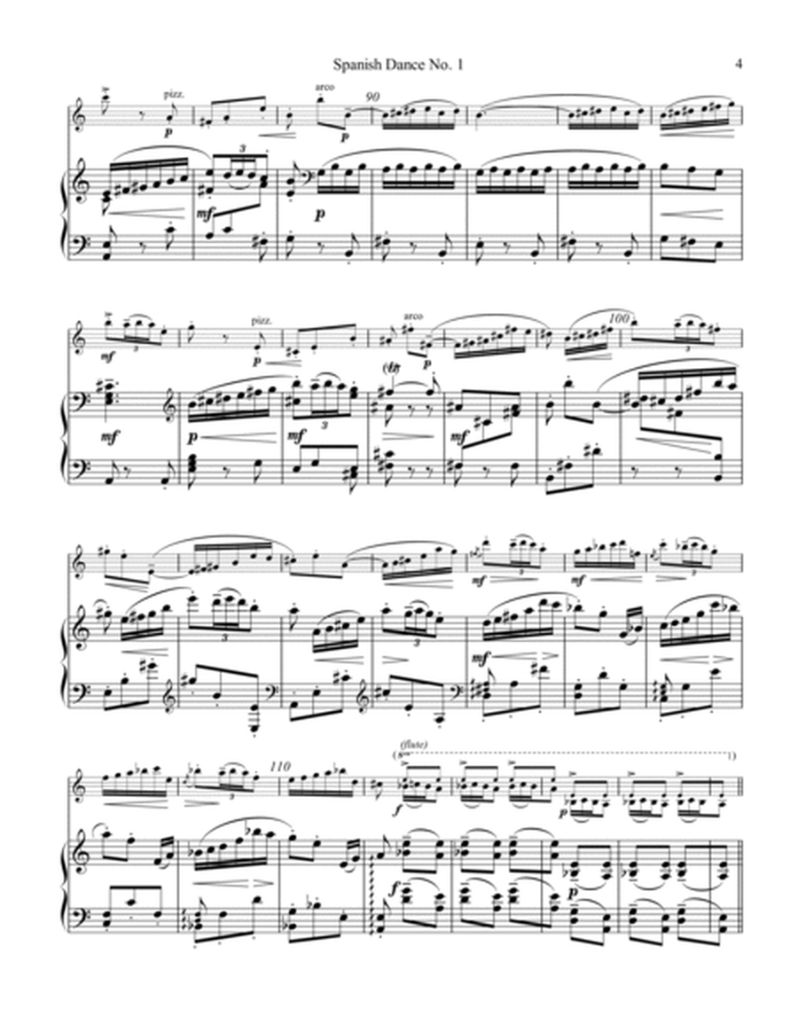 Spanish Dance No. 1, Danza from La vida breve for violin or flute and piano image number null