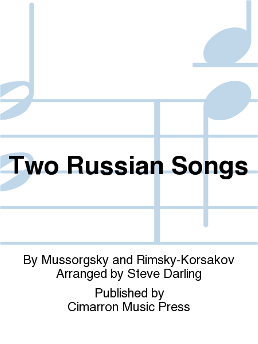 Two Russian Songs Euphonium scores gallery preview page 1