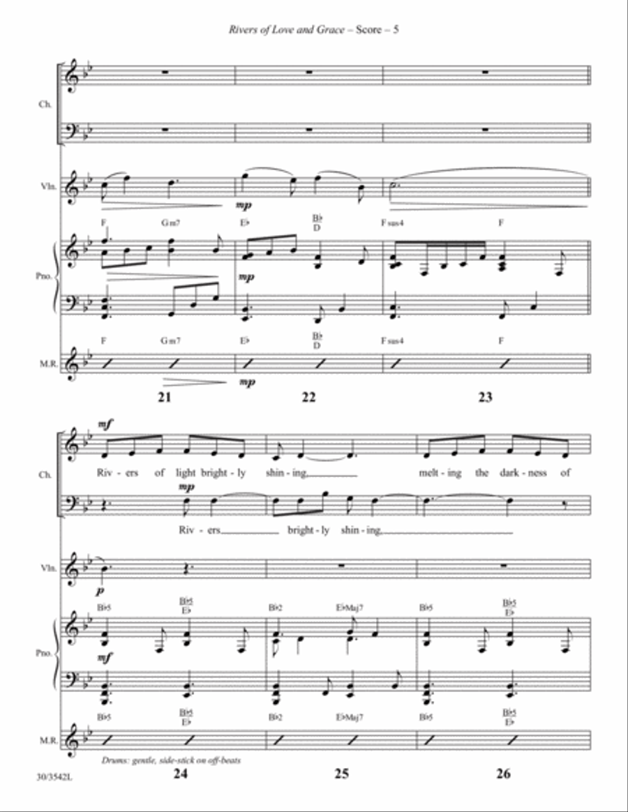 Rivers of Love and Grace - Instrumental Ensemble Score and Parts Choir scores gallery preview page 7