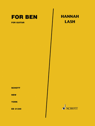 Book cover for For Ben for Guitar