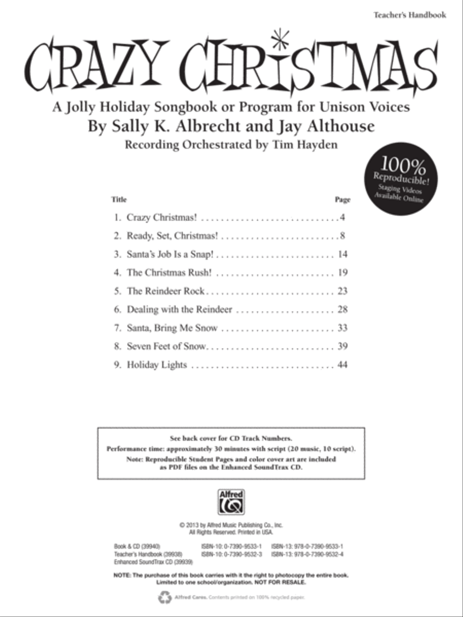 Crazy Christmas! Voice scores gallery preview page 7