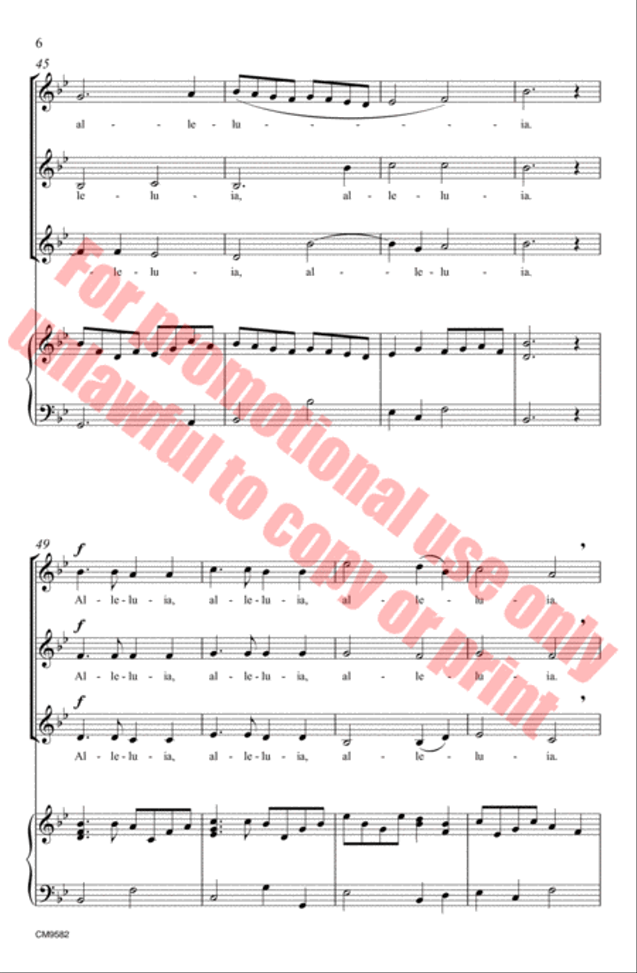 Alleluia SSA scores gallery preview page 7