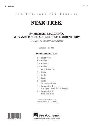 Book cover for Star Trek - Full Score