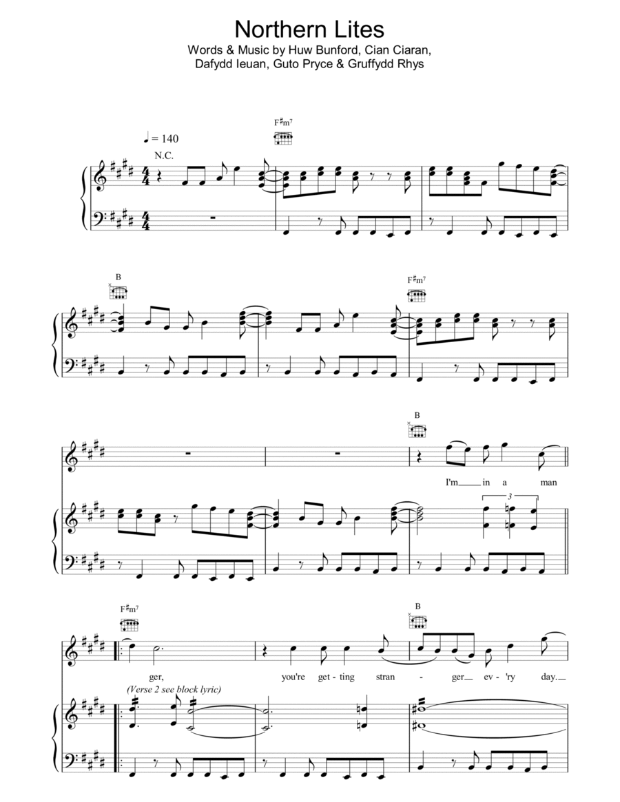 Northern Lites Piano scores gallery preview page 1
