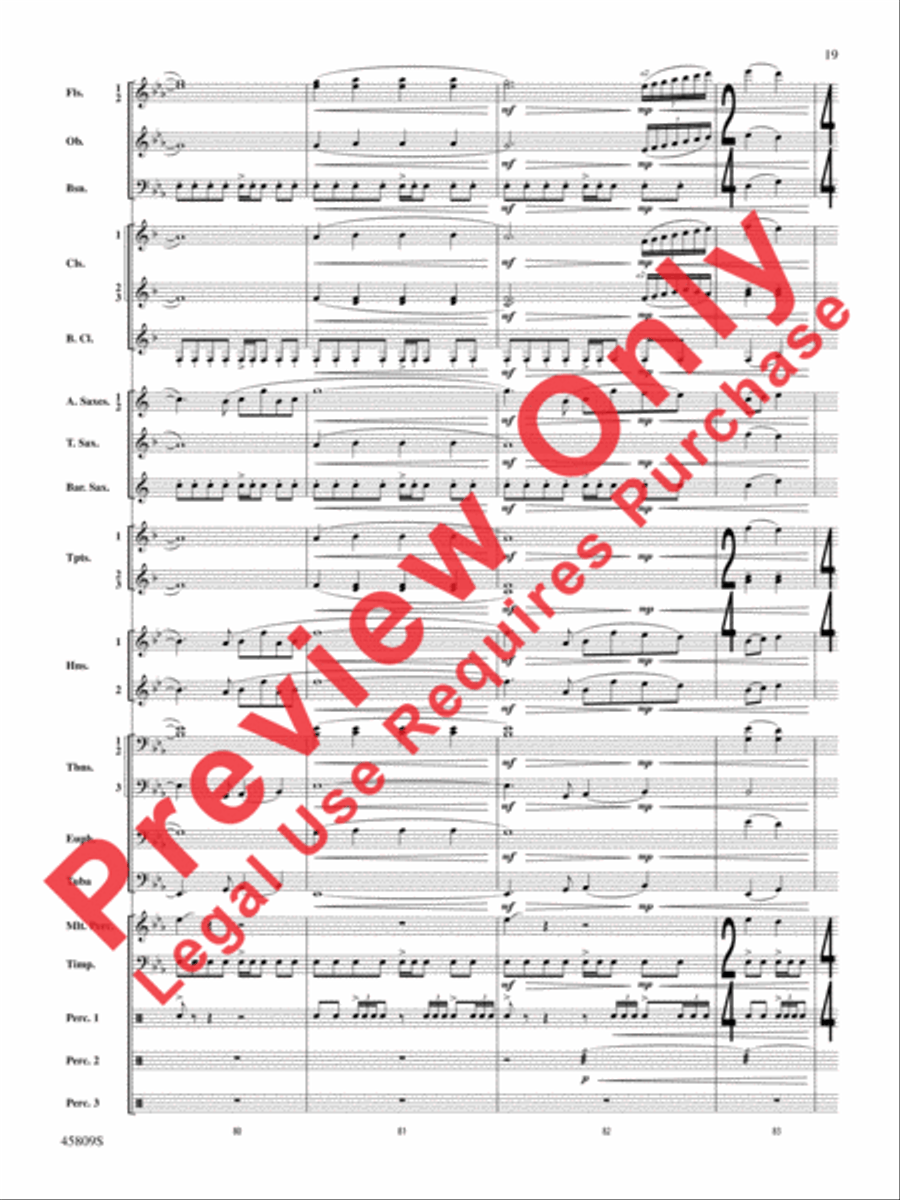 At the Movies with James Horner Concert Band scores gallery preview page 20