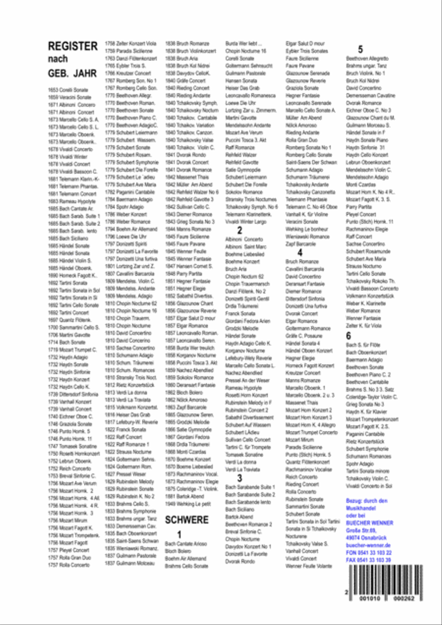 Trombone Solo Posaune Pieces Komponist born 1758-1770 - 12 Pieces Trombone Solo Posaune Soli Stü Trombone Solo scores gallery preview page 4