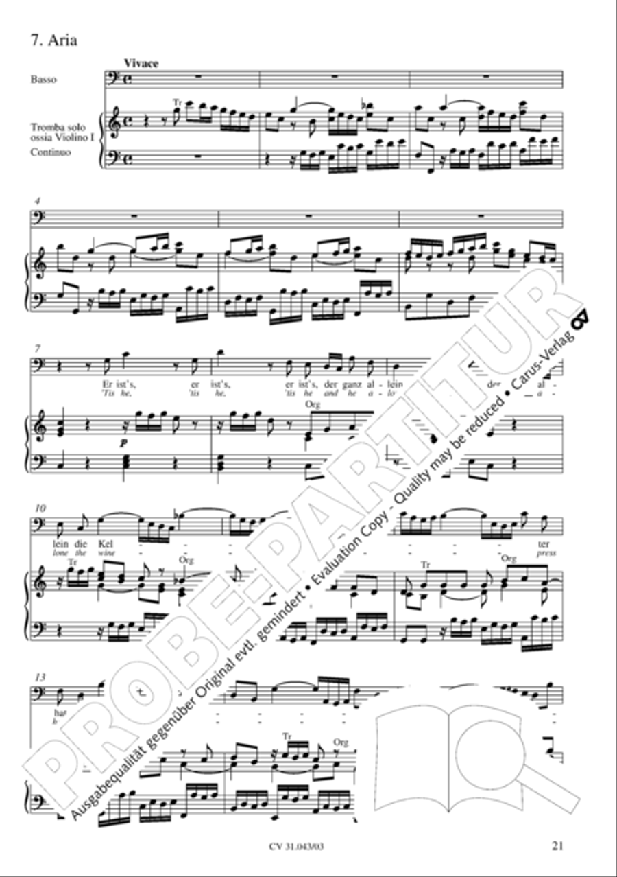 God goeth up with shouting (Gott fahret auf mit Jauchzen) 4-Part scores gallery preview page 22