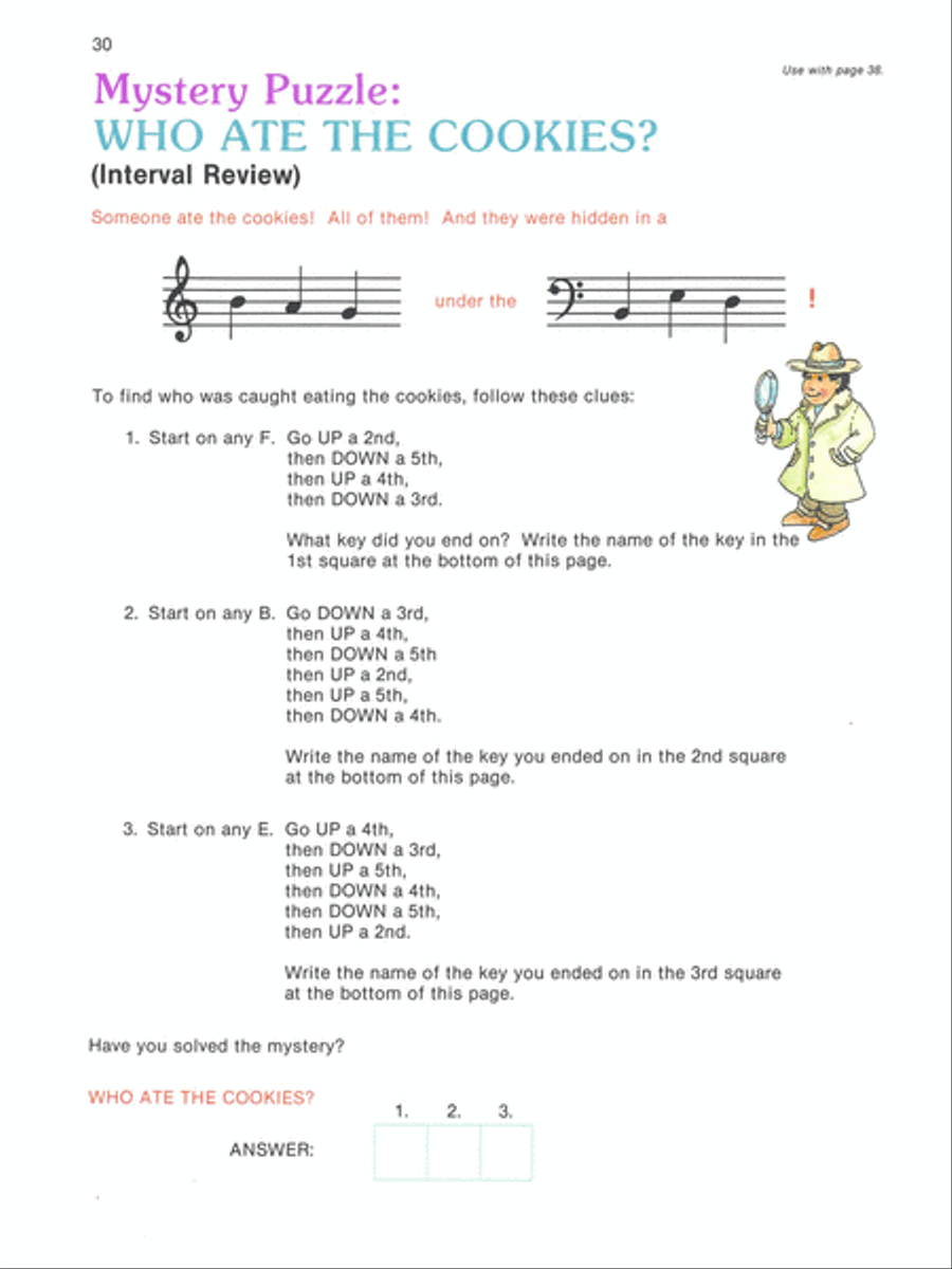 Alfred's Basic Piano Prep Course Theory, Book B Piano Method scores gallery preview page 4