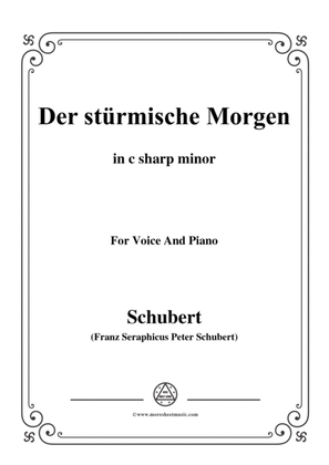 Schubert-Der stürmische Morgen,from 'Winterreise',Op.89(D.911) No.18,in c sharp minor,for Voice&Pian